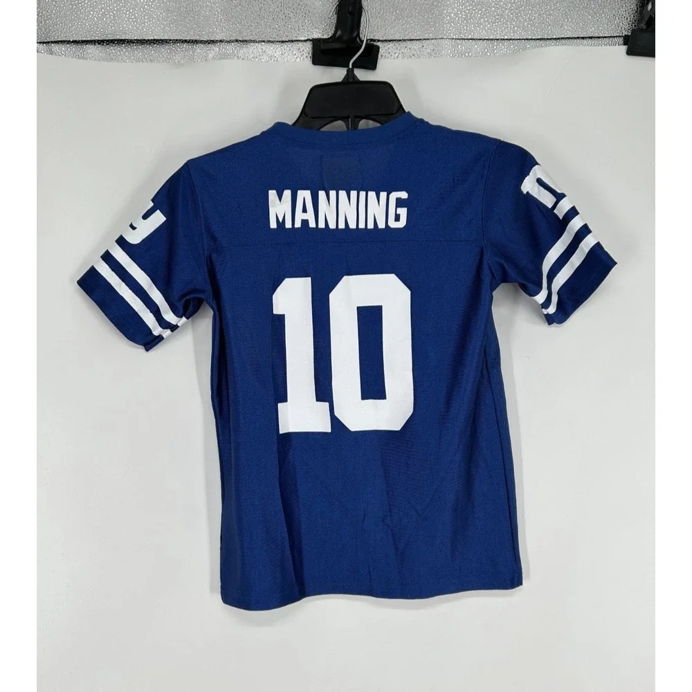 New York Giants #10 Eli Manning‎ Jersey Youth Kids Boys Small 6/7 Blue NFL